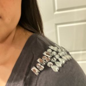 Fitted tee with embellishments